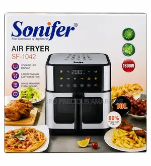 Sonifer 10l Digital Touchscreen Air Fryer - 1800w