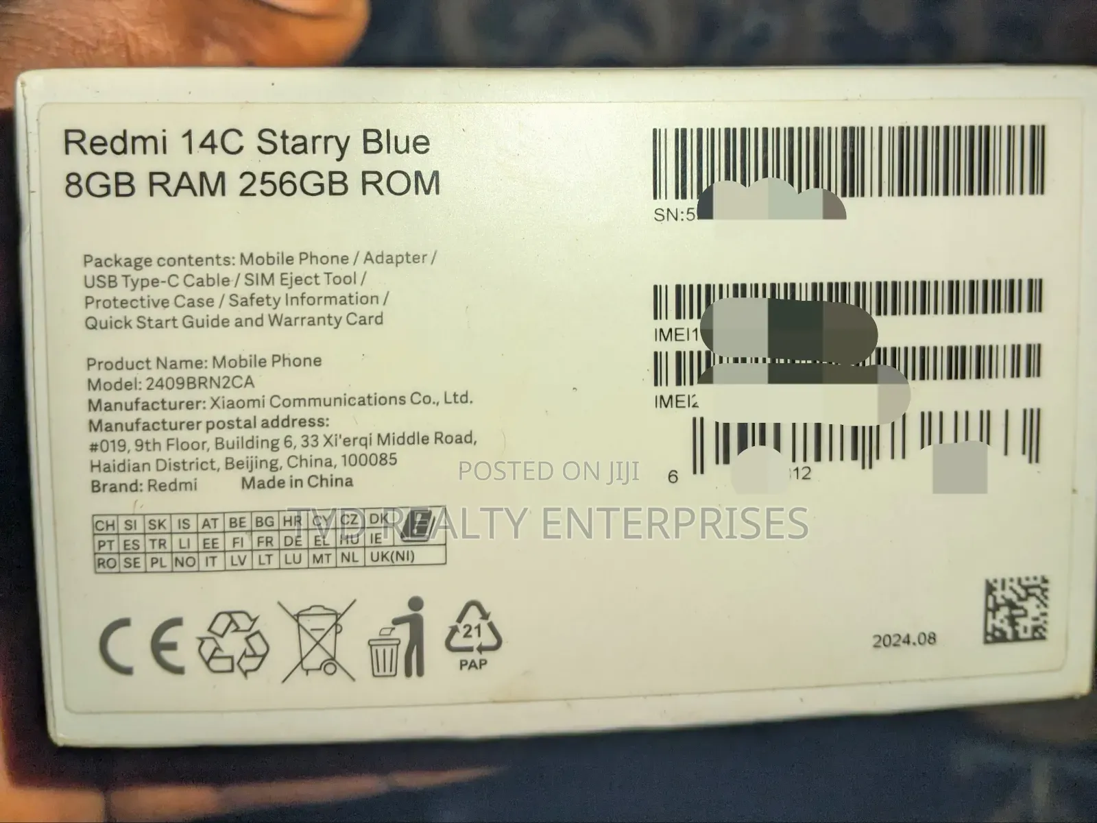 Xiaomi Redmi 14C 256 GB Blue