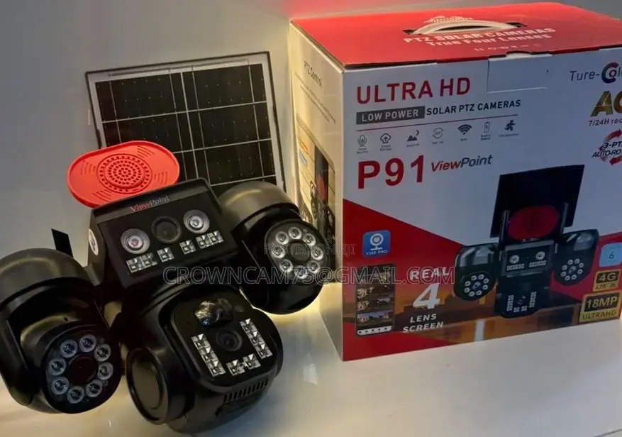 P91 4 Lense CCTV Rotational Camera Aov