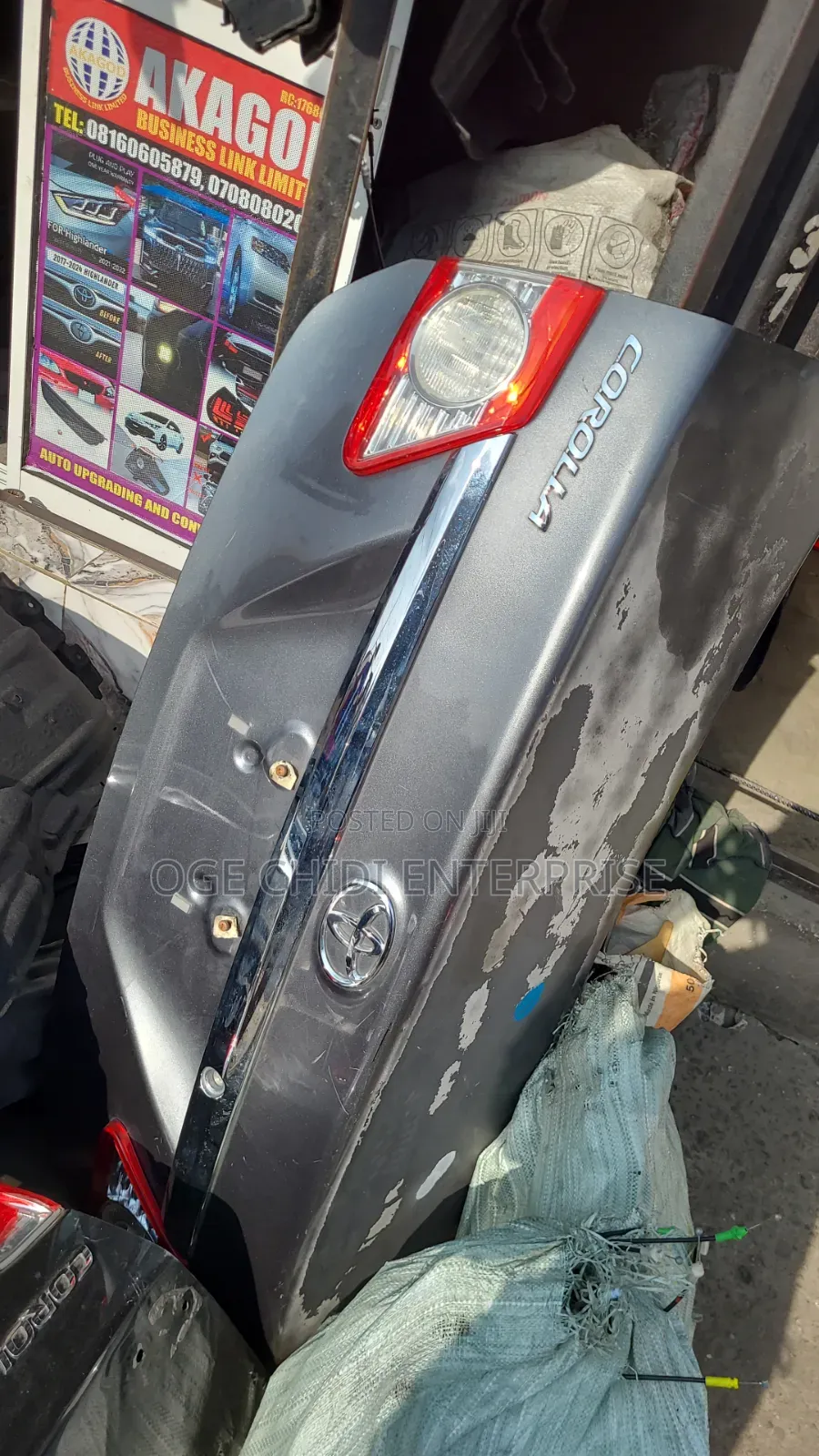 Toyota Corolla Boot 2012