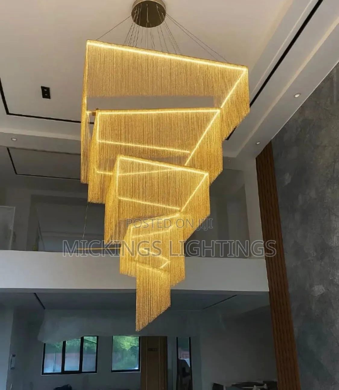 Modern Luxurious Led Square Chandelier by 28