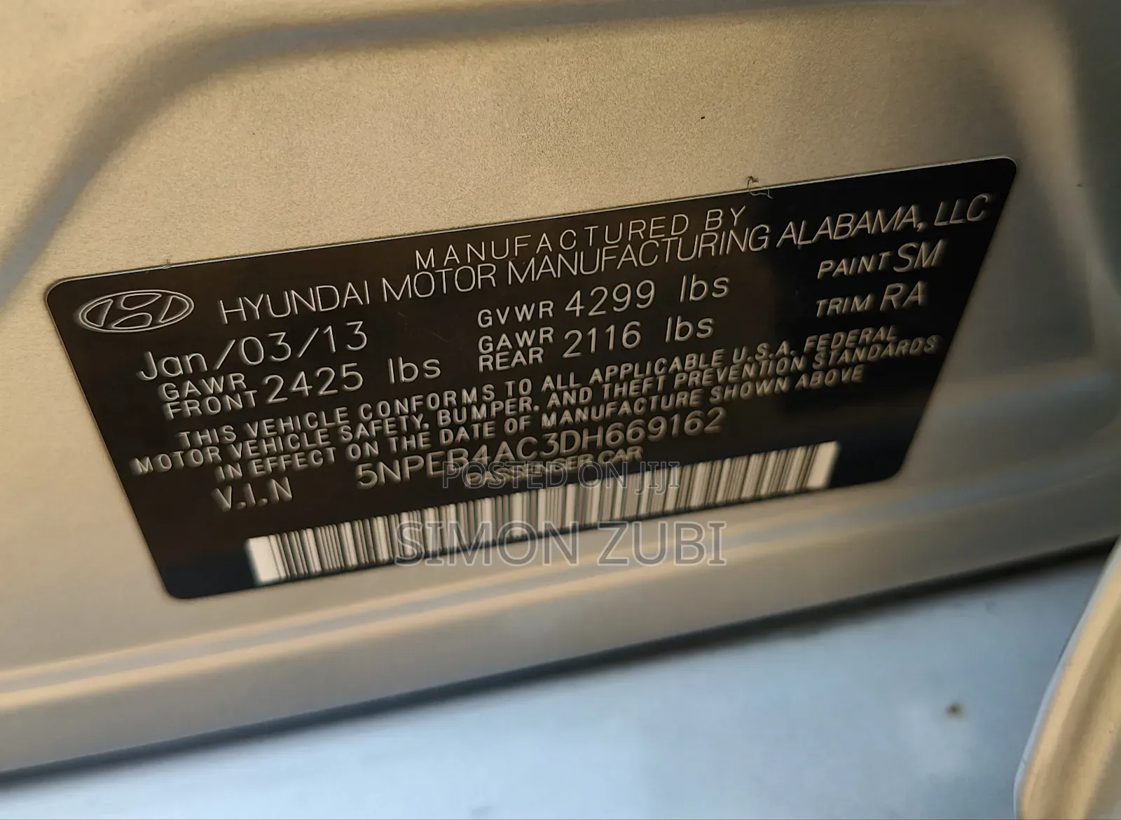 Hyundai Sonata 2013 Silver