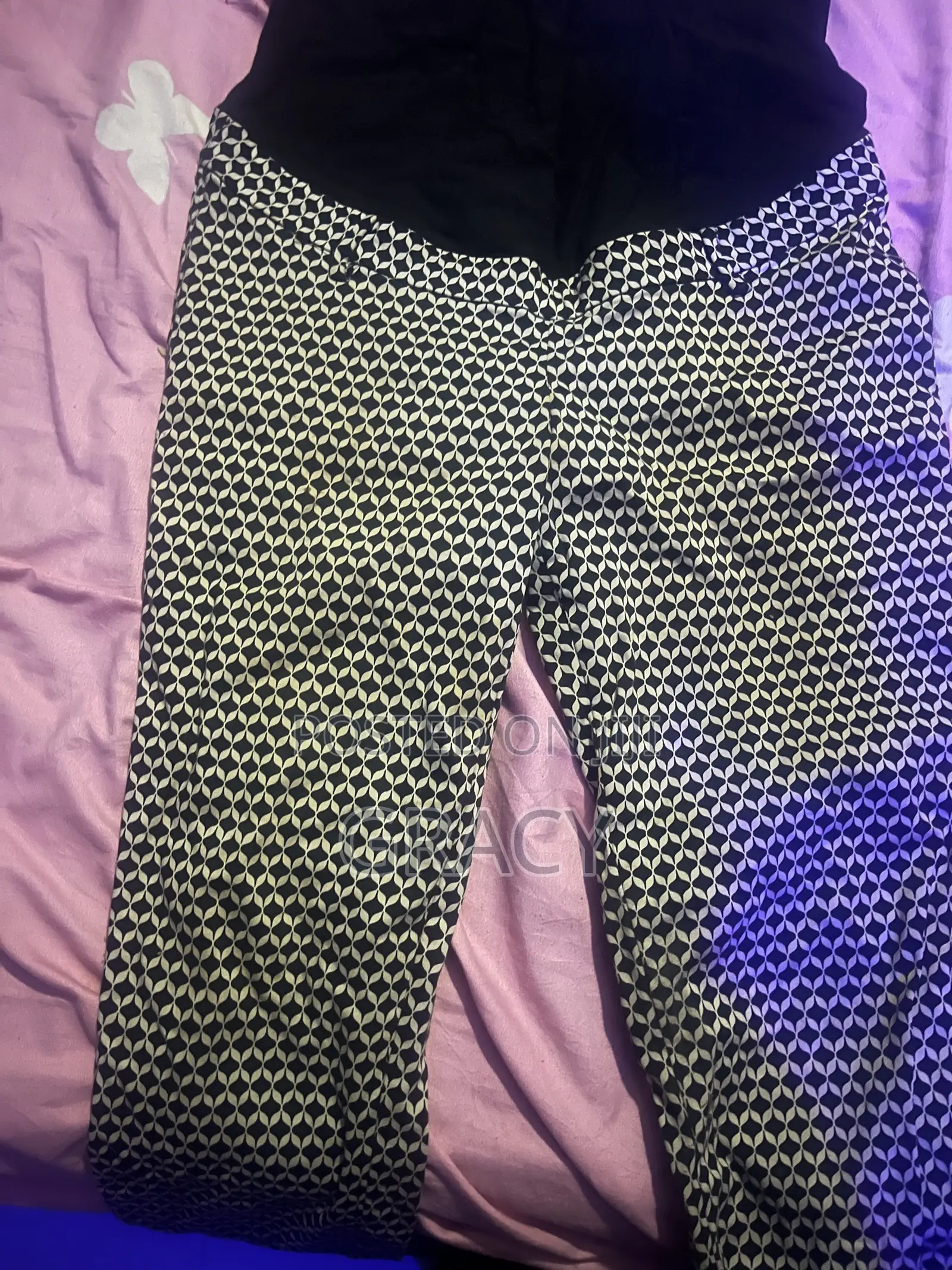Permed Stretchy Joggers