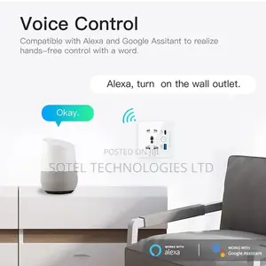 1 Way Wifi Smart Socket Tuya Smart Life Alexa Plug
