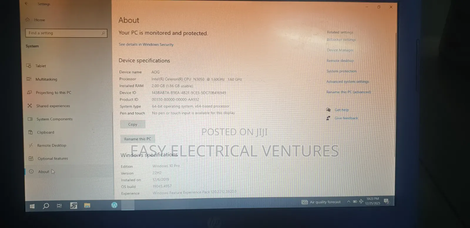 Laptop HP Mini 5101 2GB Intel Pentium SSD 128GB
