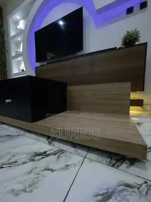 Tv Console: Used 6.3ft by 1.4ft, H: 1.2ft