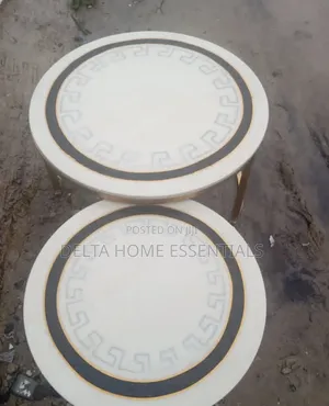 Luxury Marble-Top Nesting Coffee Tables (Set of 2)