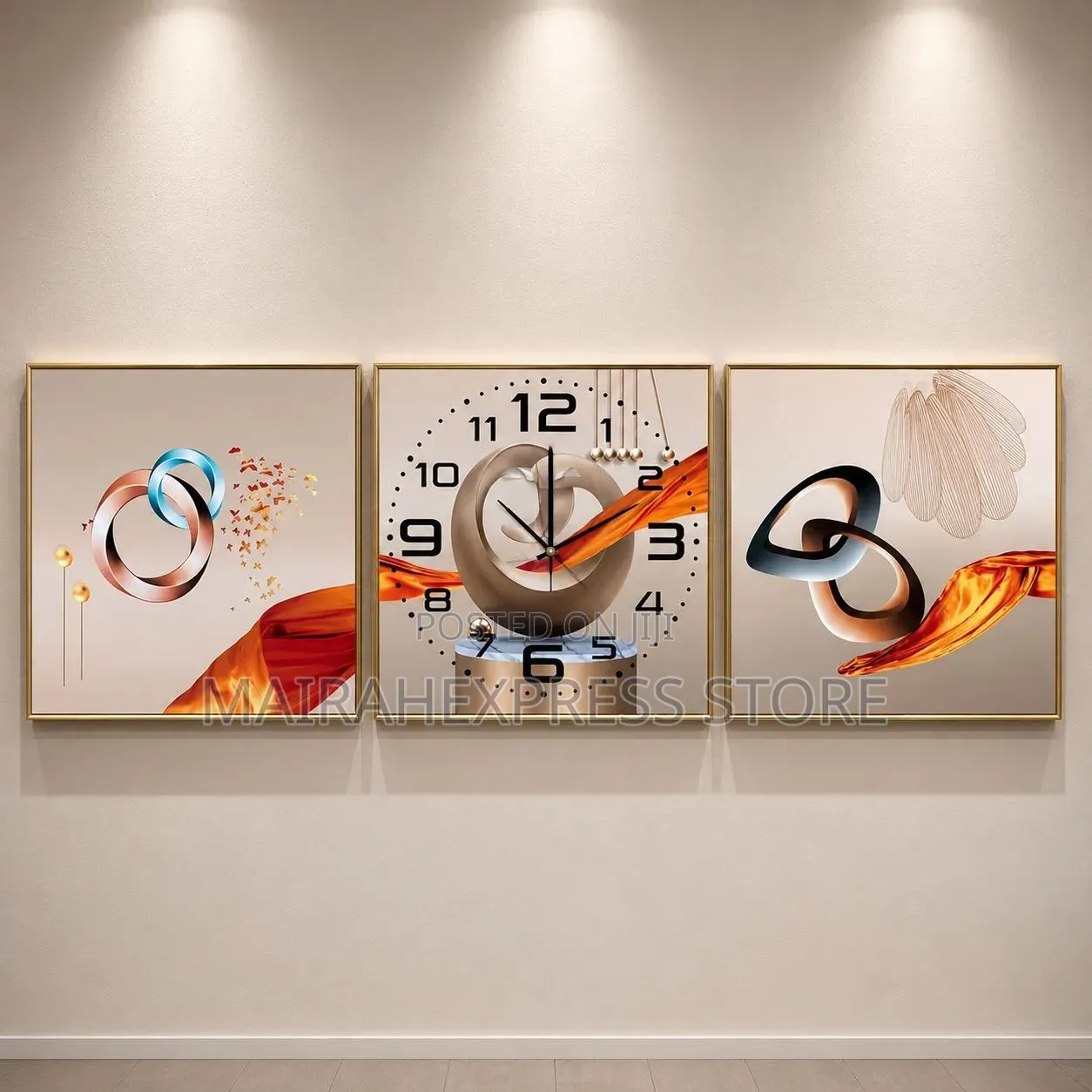 3in1 Decorative Wall Clock D4r3t