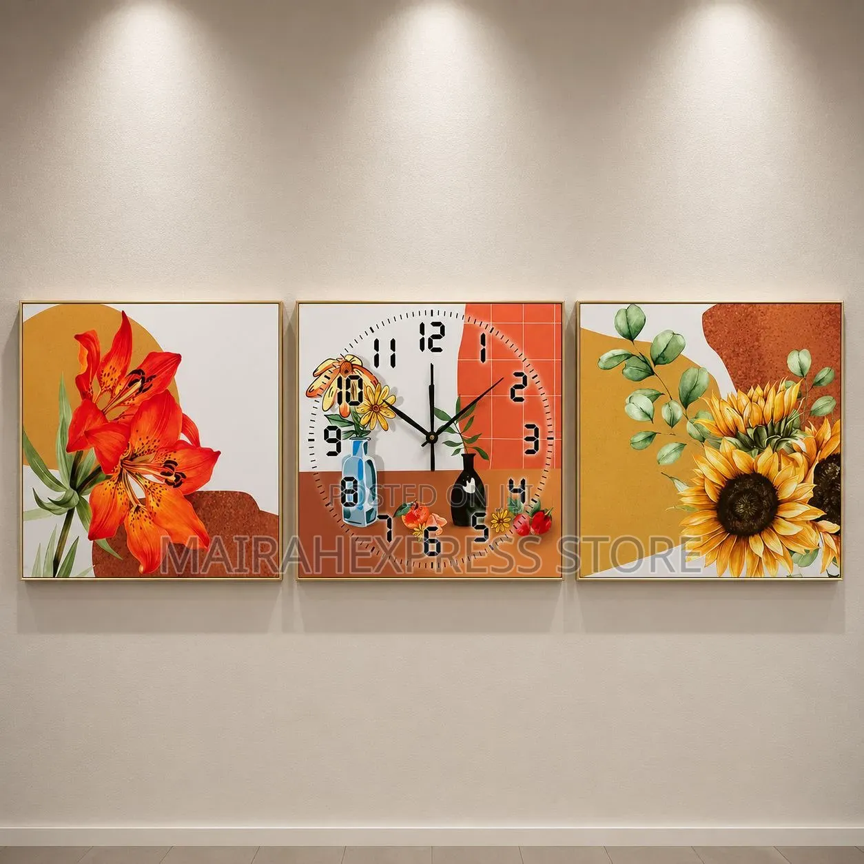 3in1 Decorative Wall Clock D4r3t