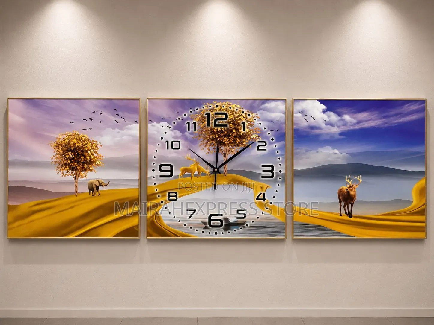 3in1 Decorative Wall Clock D4r3t