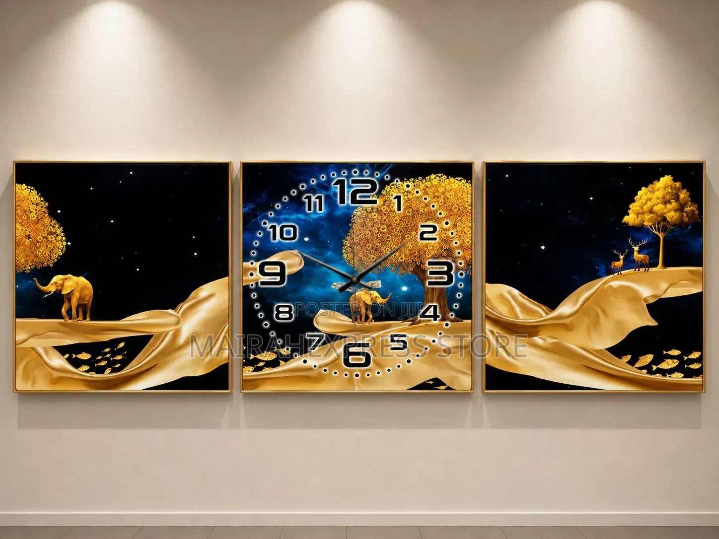 3in1 Decorative Wall Clock D4r3t