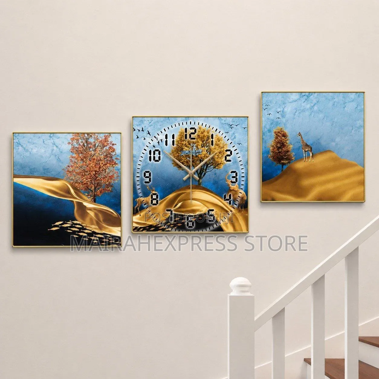 3in1 Decorative Wall Clock D4r3t