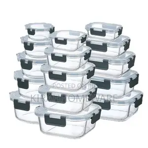 15pcs Refrigerator Glass Storage Containers