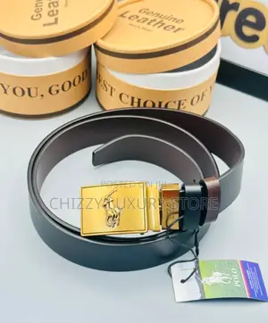 Polo Quality Luxury Men Genuine Leather Belt