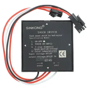 Sinkong Touch Sensor Switch for Bathroom Mirrors With Led Lighting