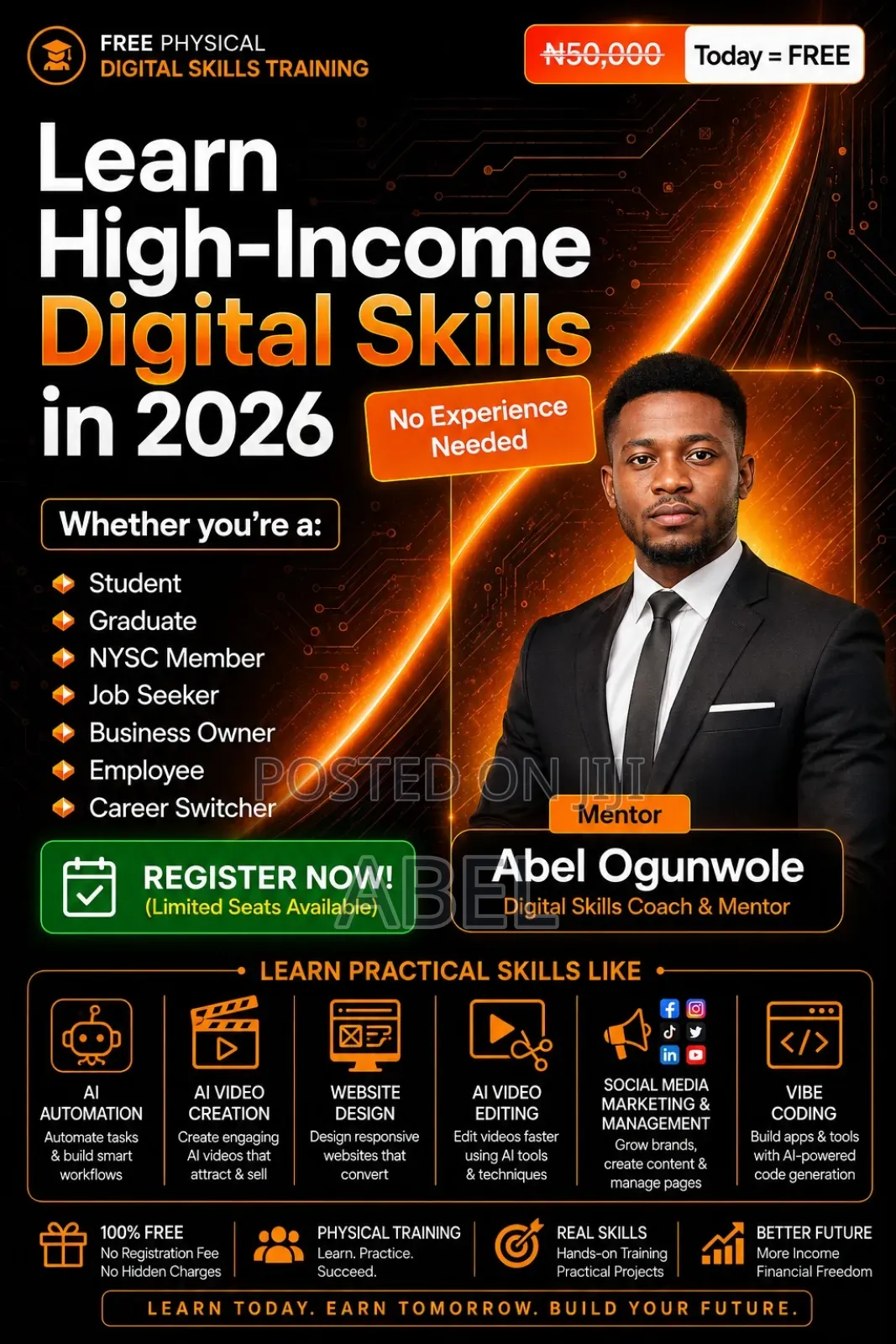 Learn Ai Automation, Ai Video Editing, Website Design at No Cost
