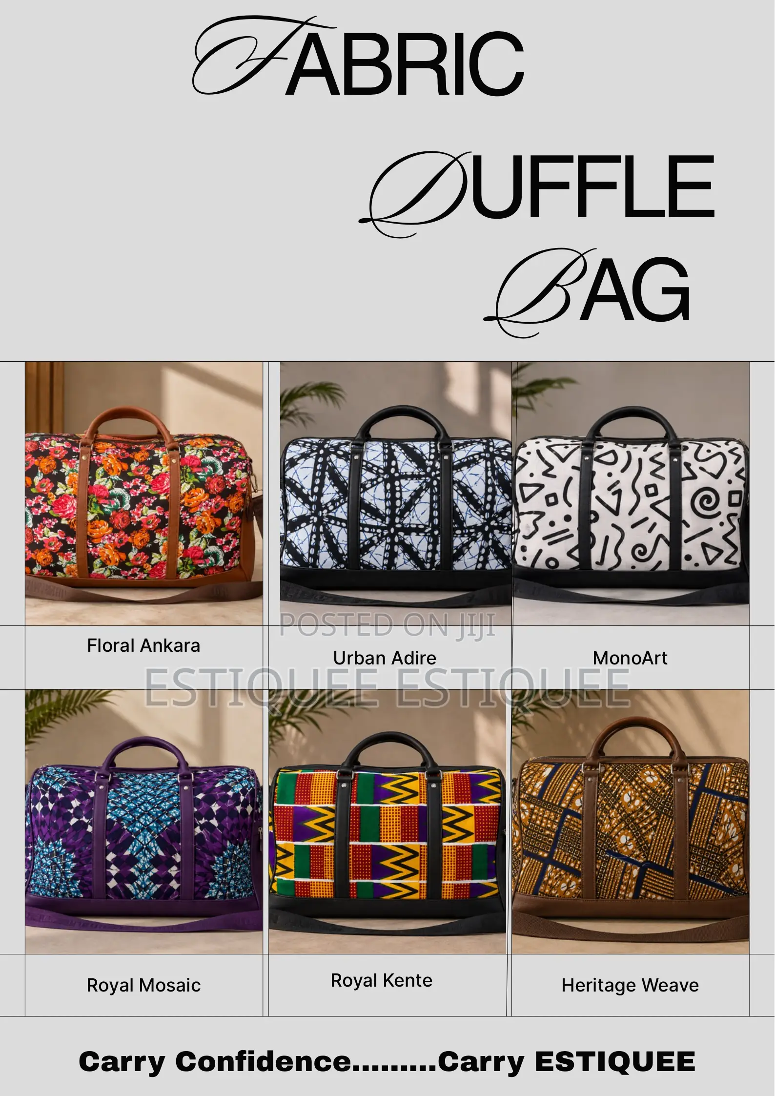 Fabric Duffle Bag