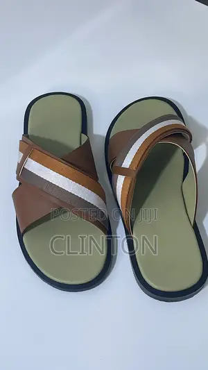 Men’S Leather Slippers