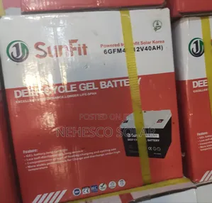 Sunfit 40ah Gel Battery | Durable Solar Inverter Battery