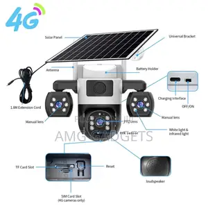 Triple Lenses Security Camera