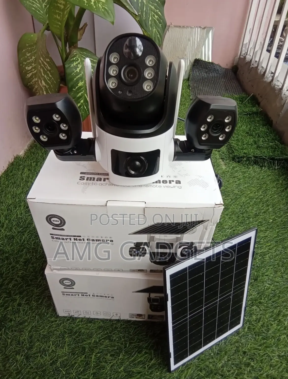 Triple Lenses Security Camera