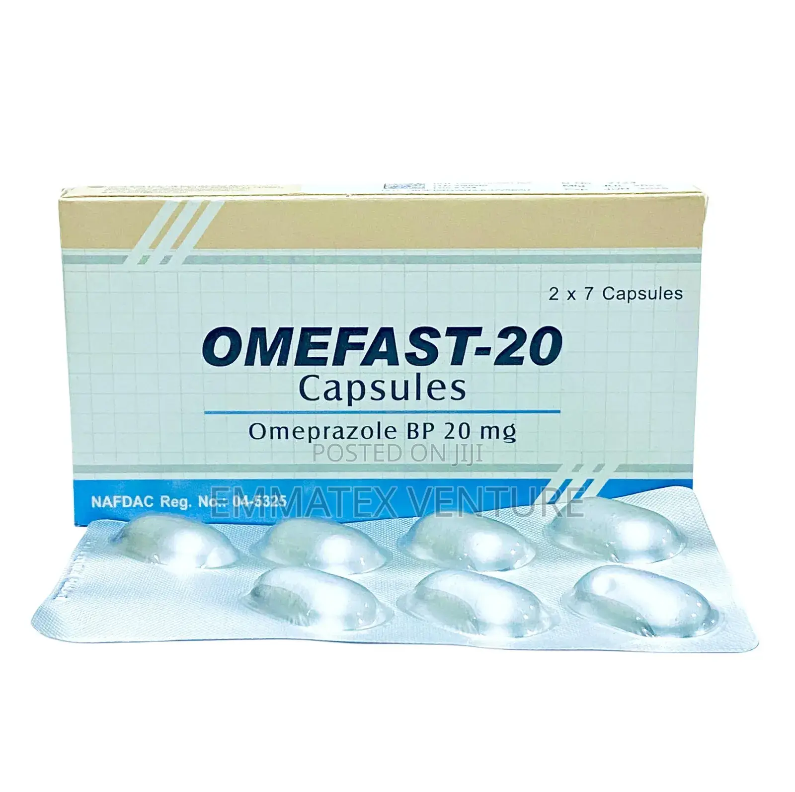 Omefast-20 Capsules (Omeprazole) X14