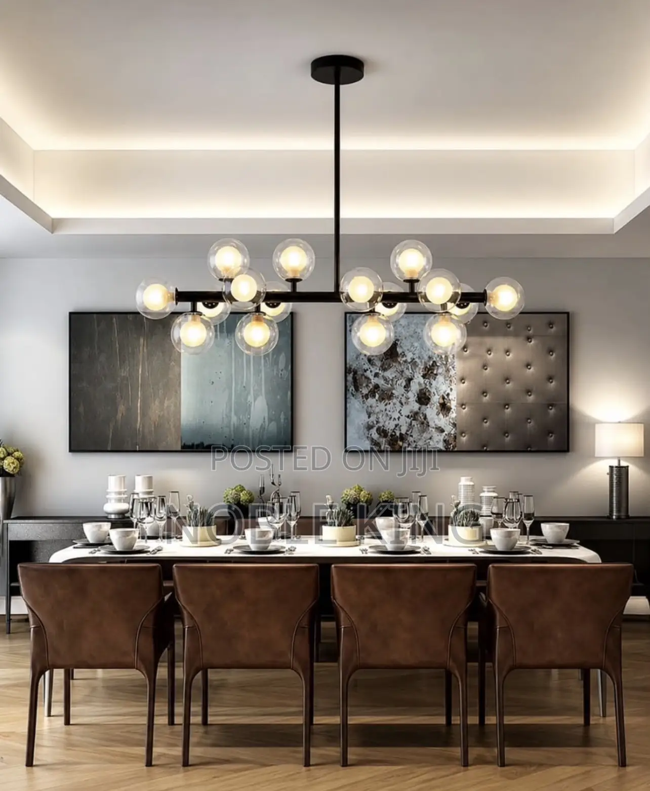 Glass Globe Sputnik Chandelier, Modern Pendant Light Fixture