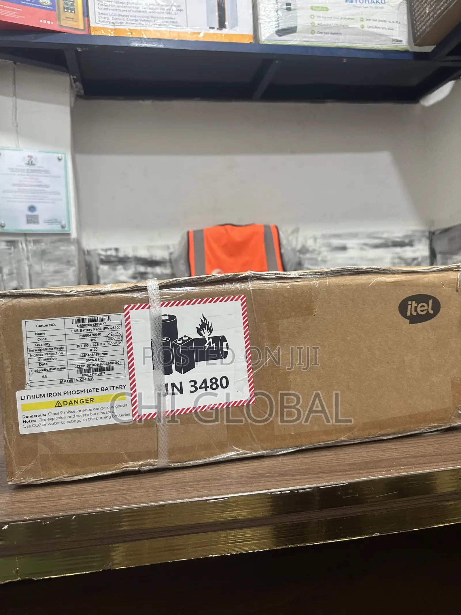 Itel 2.5kwh 24v Lithium Battery