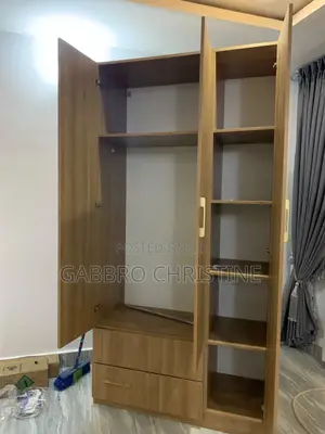 Brand New 3-Door Wooden Wardrobe With 2 Drawers Modern Bedroom Close