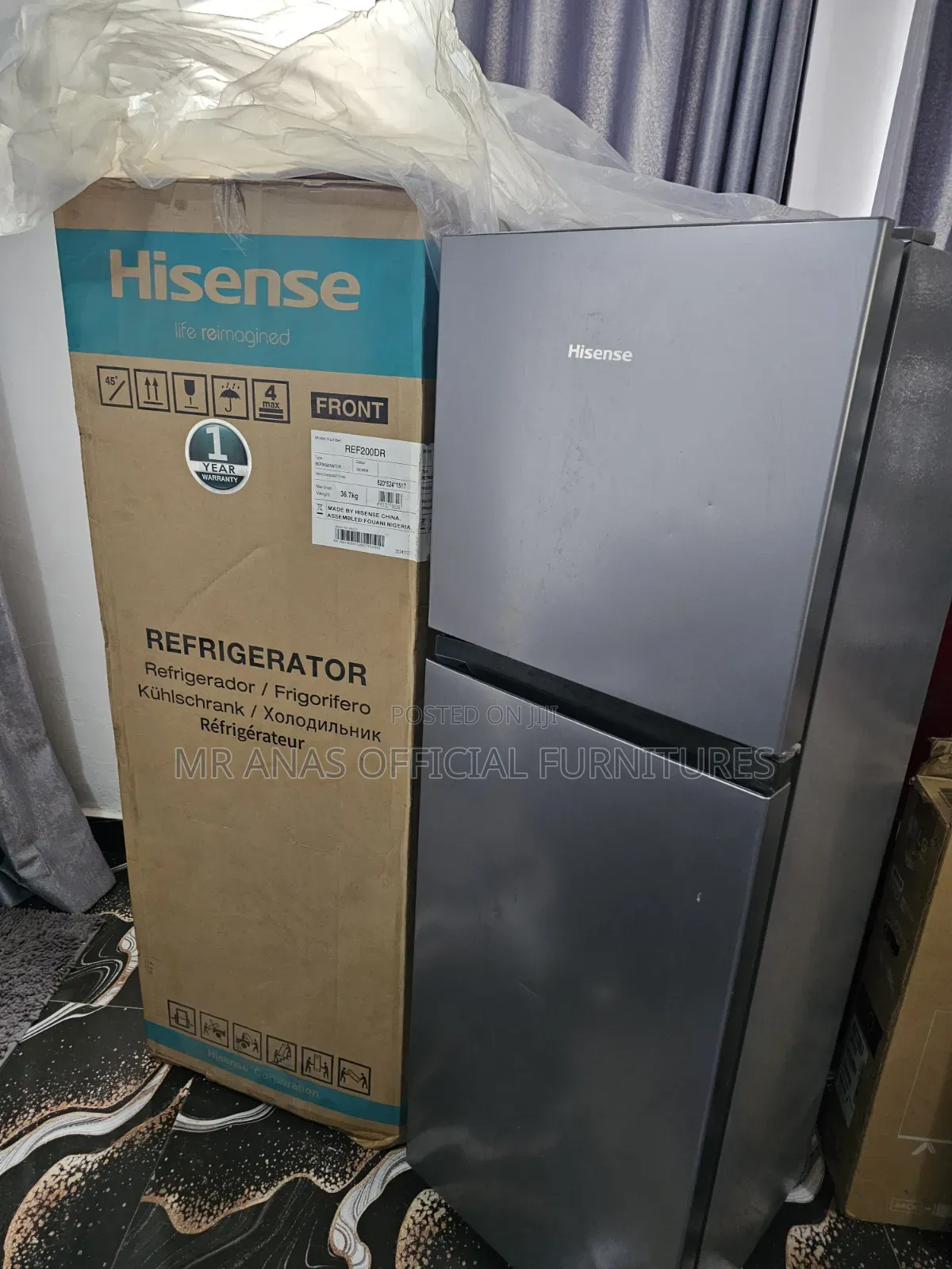 154l Hisense Double Door Fridge