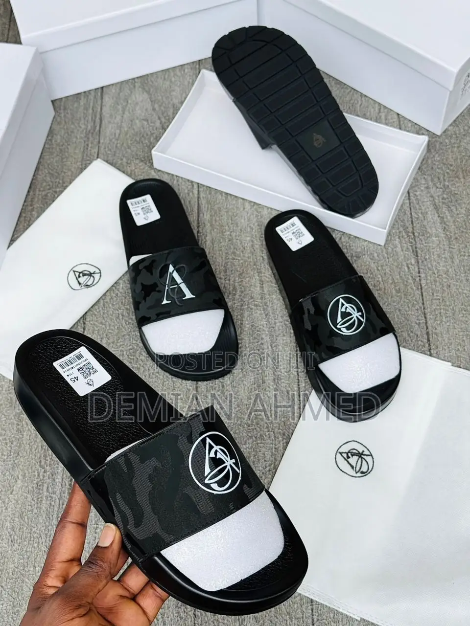 Shoe and Palms