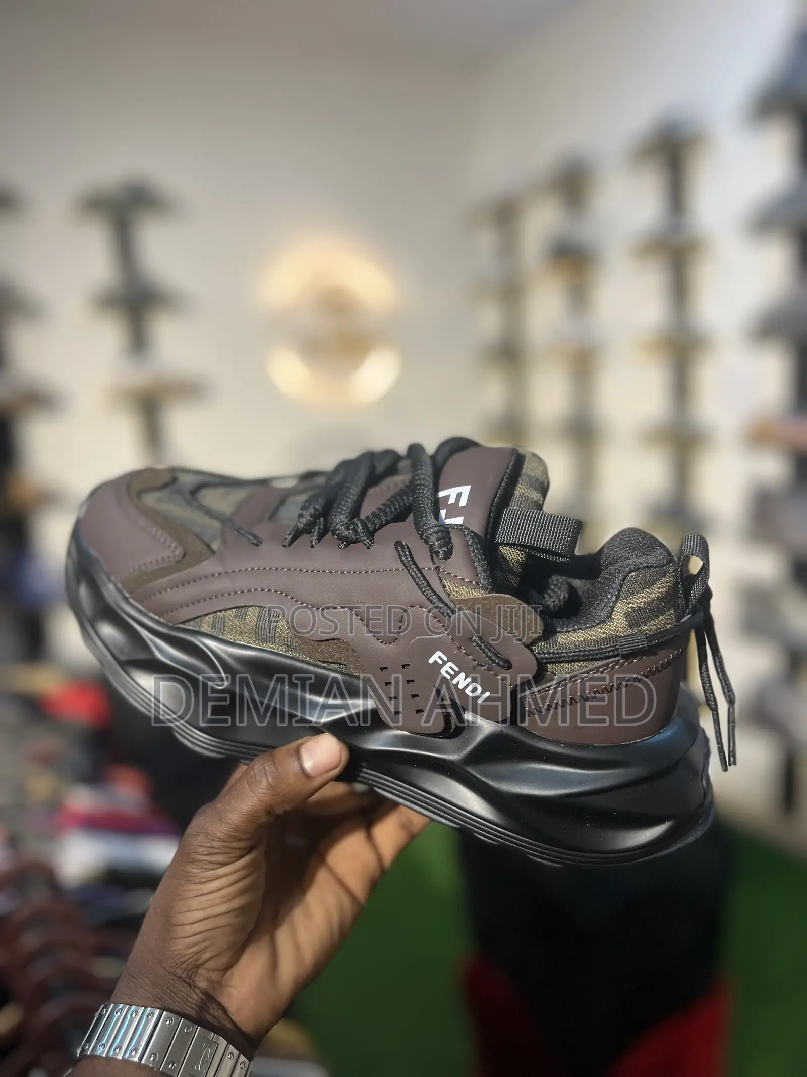 Shoe and Palms