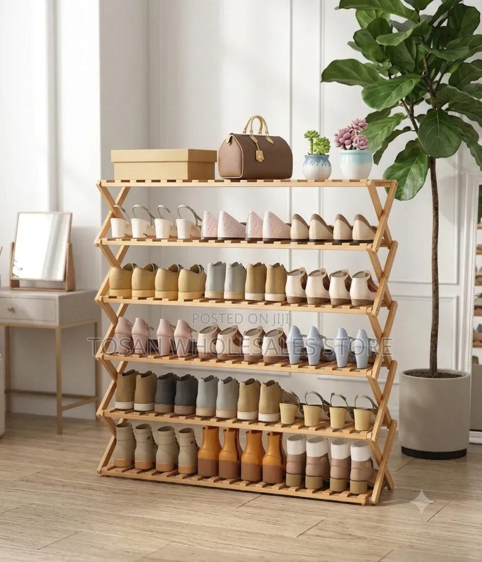 Bamboo Shoe Rack