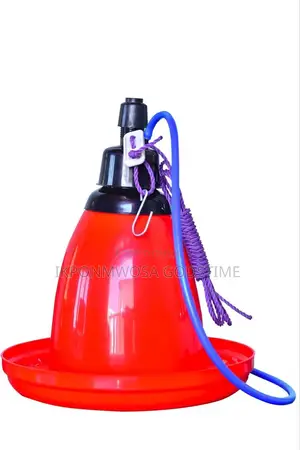 Automatic Hanging Bell Drinker 10l With Pipe Rope