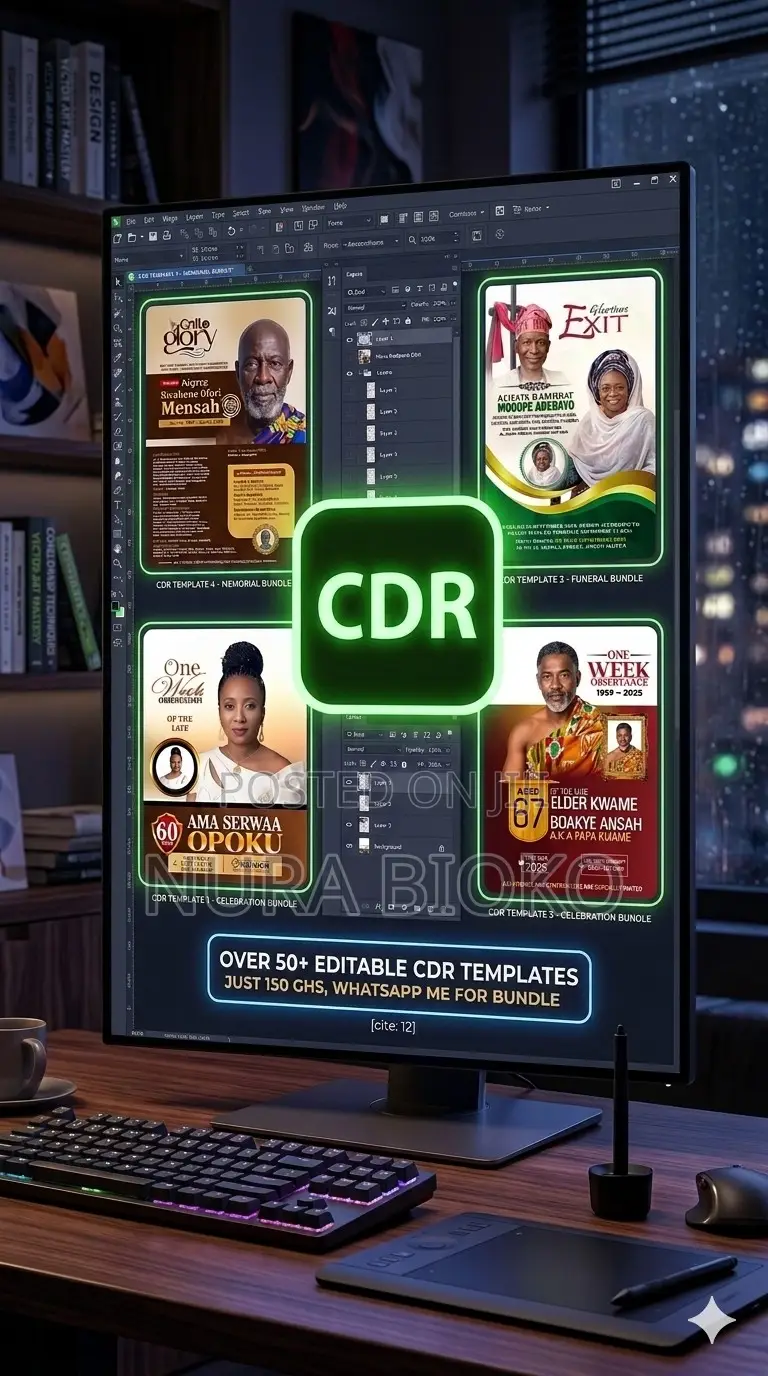 CDR and PSD Editable Templates