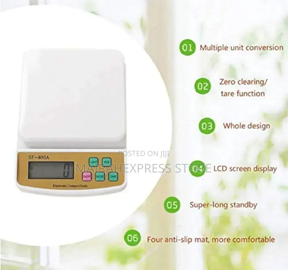 Electronic Digital Kitchen Scale (Sf 400a1) 2st7