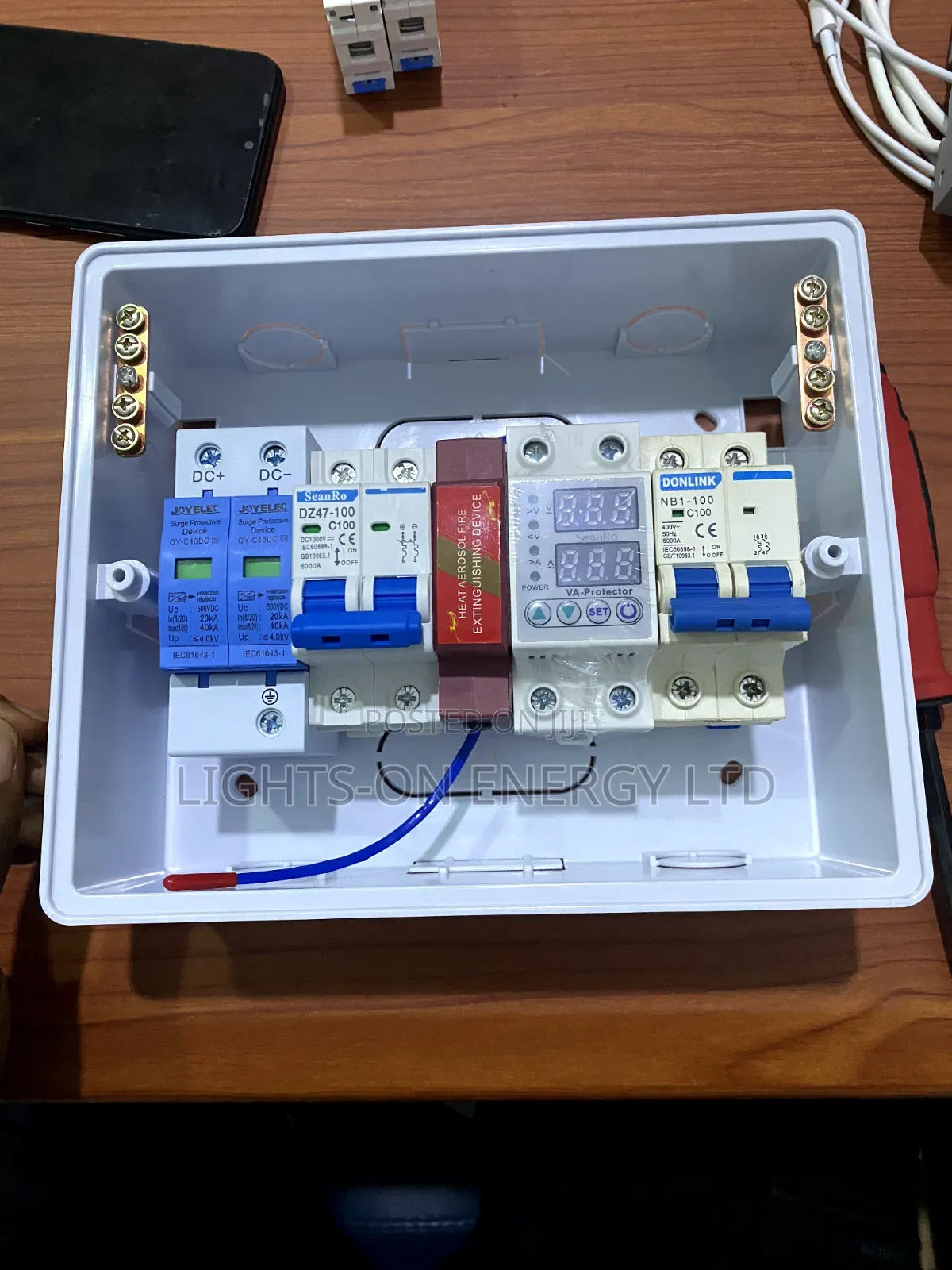 SPD for Solar With Fire Extinguisher
