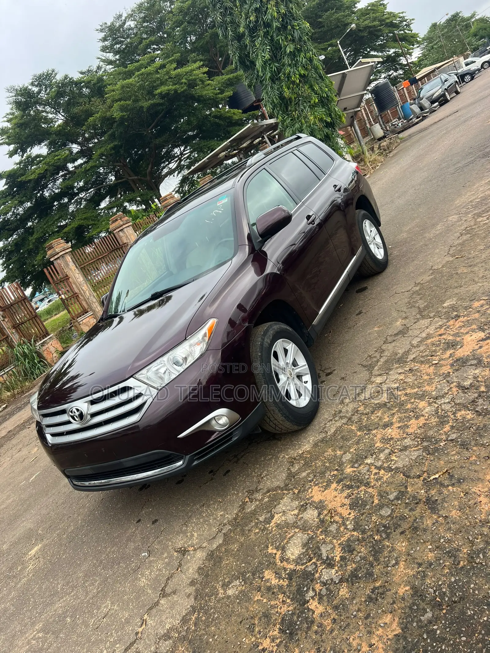Toyota Highlander 2012 Maroon