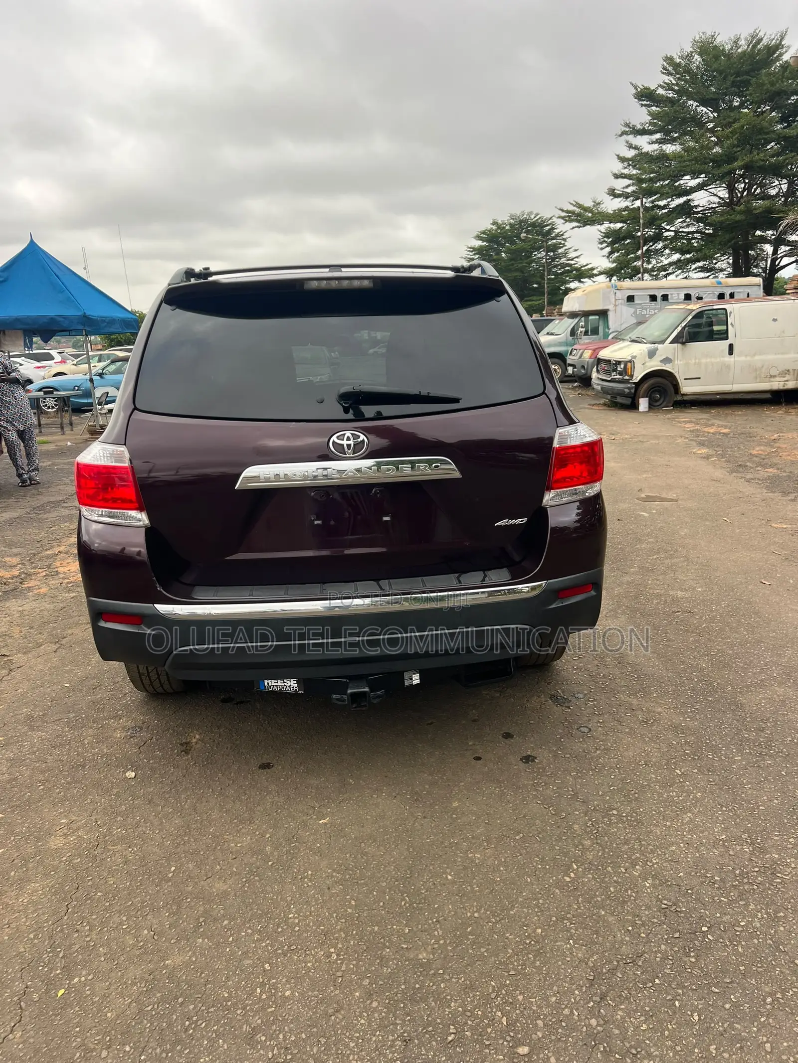 Toyota Highlander 2012 Maroon