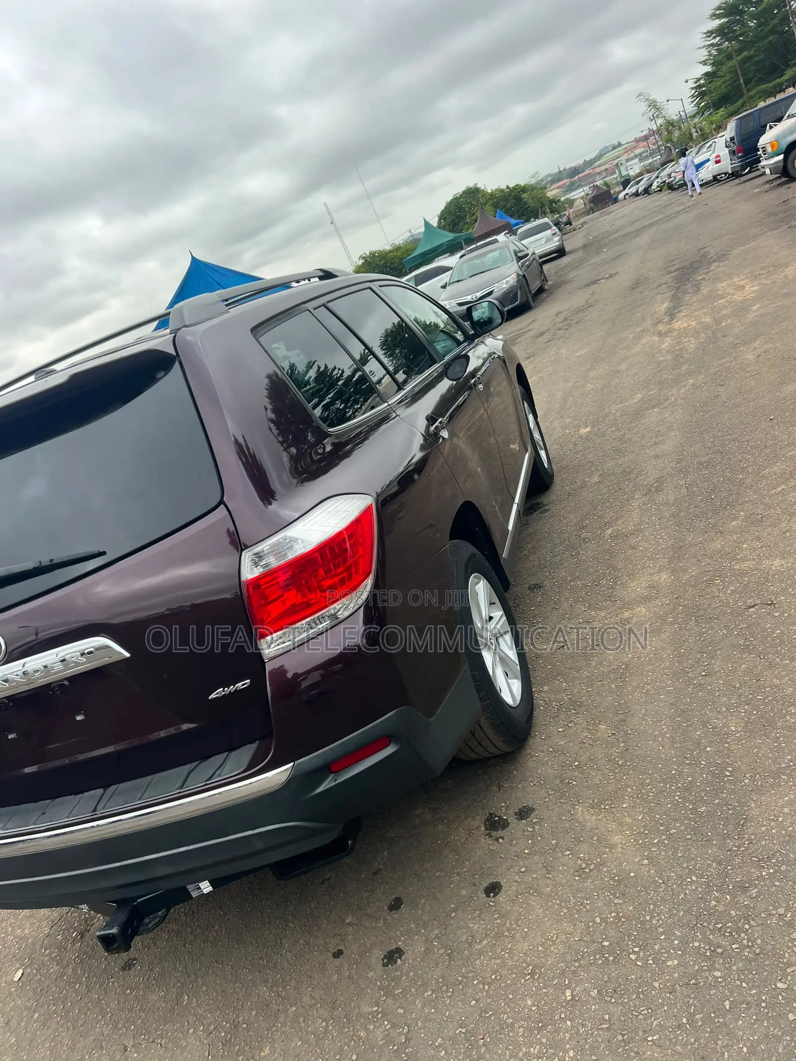 Toyota Highlander 2012 Maroon