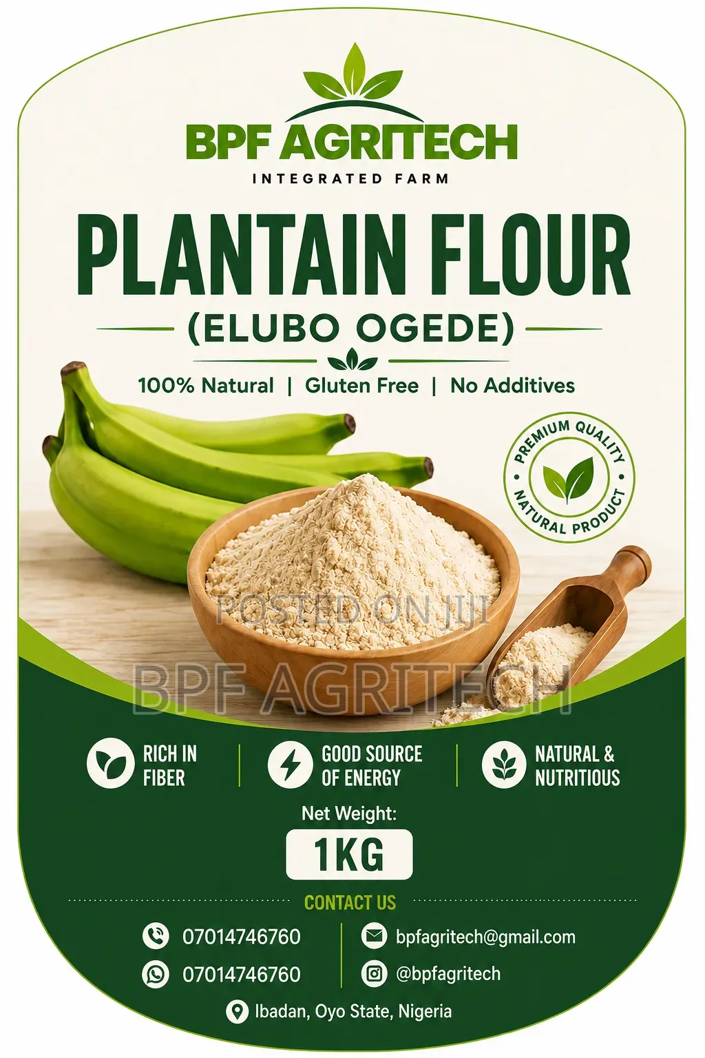 Healthy Plantain Flour
