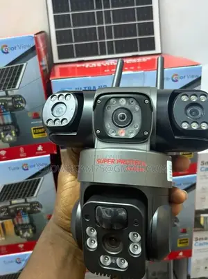 Solar Power Real 3-Lens Solar Camera Big Lens