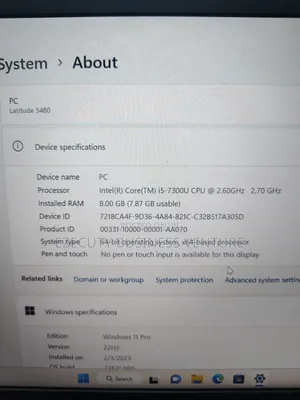 Laptop Dell Latitude 5480 8GB Intel Core i5 SSD 256GB