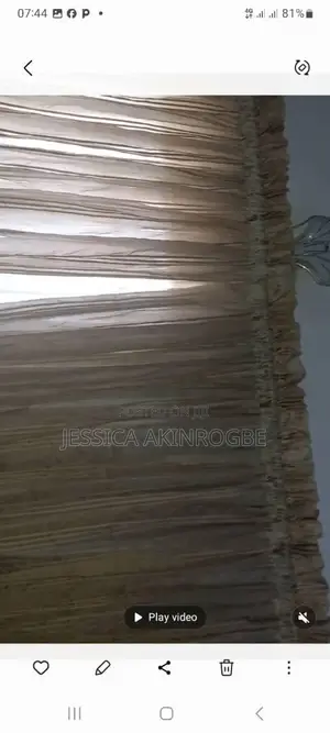 Two Sets of Chiffon Curtains With Inner Linnings