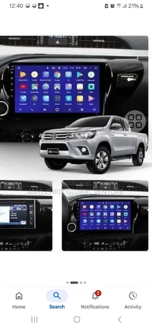 Toyota Hilux Android Screen 2017 Model