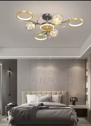 Modern Starburst Ring Chandelier