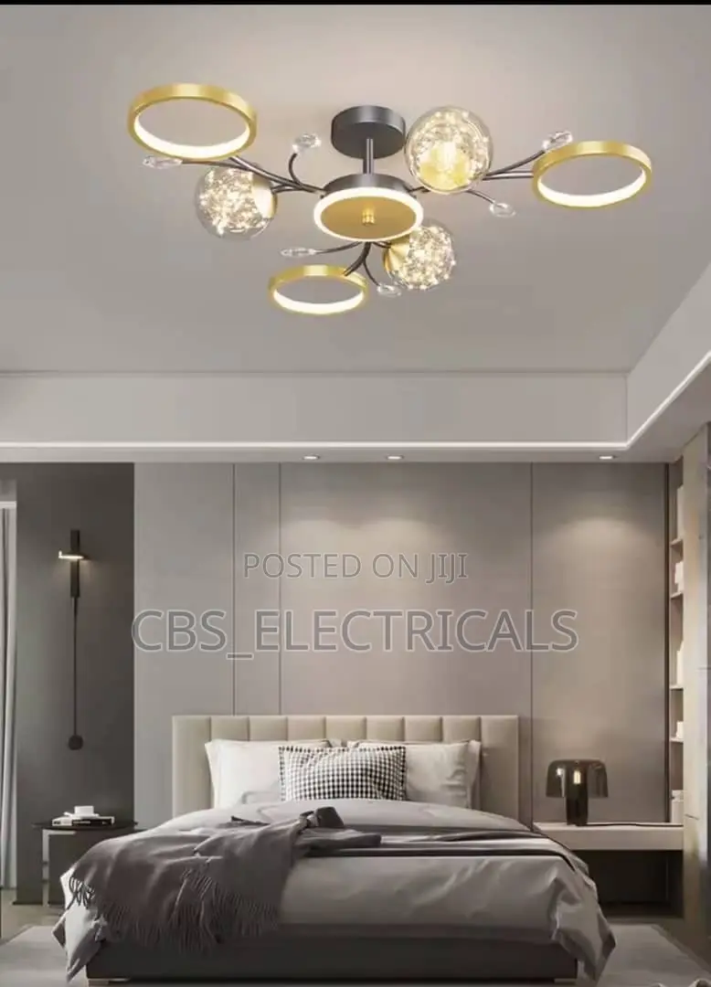 Modern Starburst Ring Chandelier