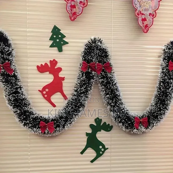 Thick Tinsel Garland – Luxury Christmas Decoration