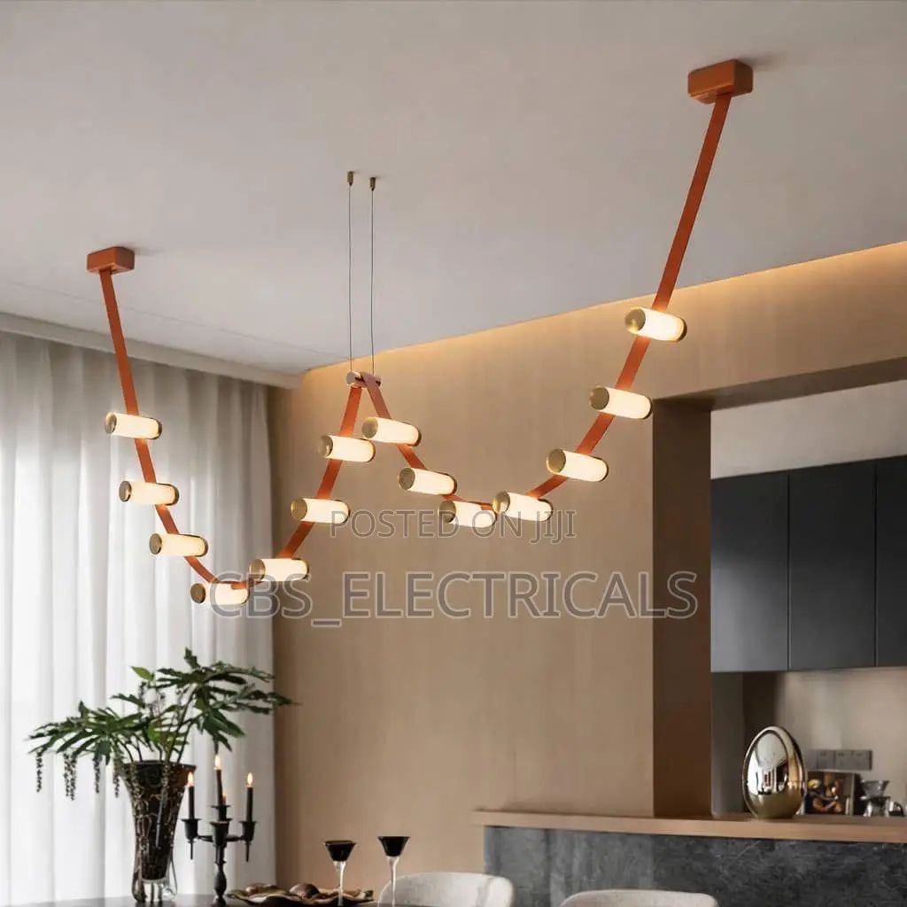 Modern Suspension Wave Chandelier