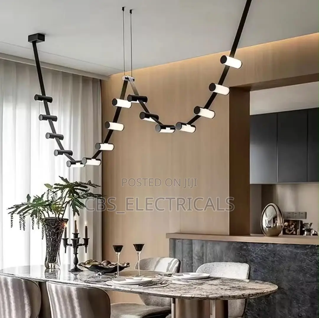 Modern Suspension Wave Chandelier